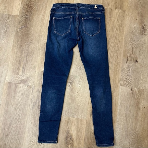 H&M Skinny Low Waist Ankle Jeans with Zippers - Picture 2 of 7